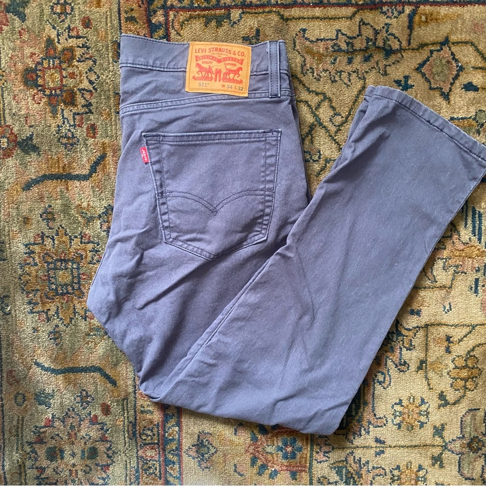 Levi's Slim Straight Jeans - Gray
